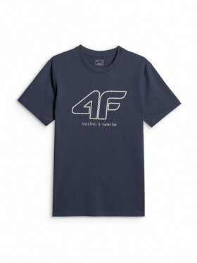4F 4F T-Shirt COMMERCIAL Σκούρο μπλε Regular Fit