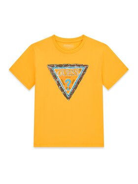 Guess Guess Tričko L6GI00 K8HM4 Žltá Regular Fit
