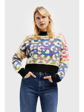 Desigual Desigual Svetr Febe 22WWJF85 Barevná Regular Fit