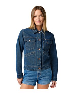 Wrangler Wrangler Giacca di jeans 112362331 Blu Relaxed Fit