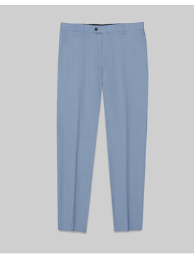 Borgio Borgio Spodnie garniturowe bairo Błękitny Slim Fit