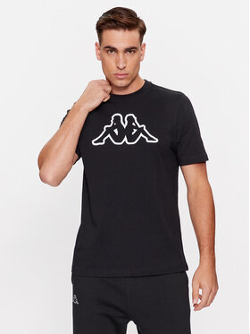 Kappa Kappa T-krekls Logo Korpo Cromen 303HZ70 Melns Regular Fit