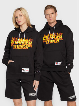 Champion Champion Mikina Unisex STRANGER THINGS 217780 Čierna Regular Fit