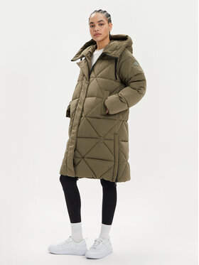 REPLAY REPLAY Geacă de iarnă W7664R.000.84466 Verde Relaxed Fit