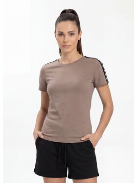 PITBULL PITBULL T-Shirt TAPE NUGGET Brązowy Regular Fit