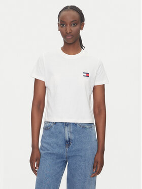 Tommy Jeans Tommy Jeans Tricou DW0DW21423 Alb Regular Fit