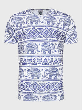 Mr. GUGU & Miss GO Mr. GUGU & Miss GO Majica Unisex Elephants Pattern Pisana Regular Fit