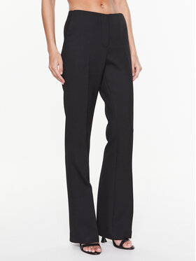 Remain Remain Hlače iz tkanine Heavy Suiting RM2125 Črna Straight Fit