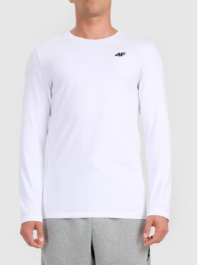 4F 4F Longsleeve TLONM611-10 Biały Active Fit