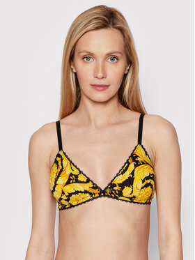 Versace Versace Trikotni nedrček Barocco Print 1000598 Rumena