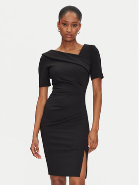 Rinascimento Rinascimento Коктейльна сукня CFC0122560003 Чорний Slim Fit