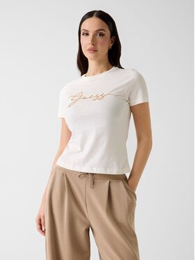 Guess Guess T-Shirt 181396 Bílá Classic Fit