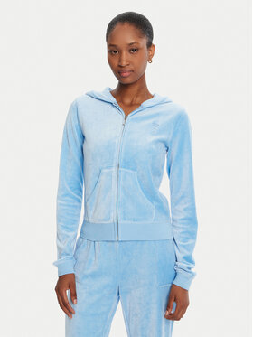Juicy Couture Juicy Couture Majica dugih rukava Robyn JCSEBJ007 Plava Slim Fit