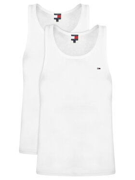 Tommy Jeans Tommy Jeans Tanktopu komplekts DM0DM20769 Balts Slim Fit