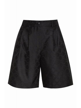 Magda Matyja Magda Matyja Szorty materiałowe Lexy Shorts Czarny Slim Fit
