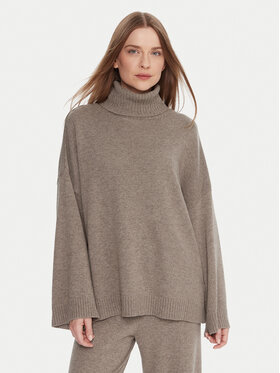 Kontatto Kontatto Rollkragenpullover 3M0961C Beige Relaxed Fit