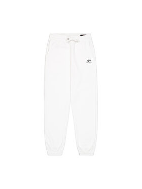 Alpha Industries Alpha Industries Joggery Basic Small Logo II Jogger Biały Regular Fit