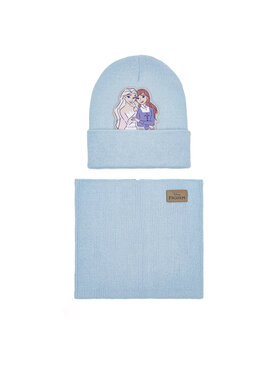 Frozen Frozen Set căciulă și fular tip guler ACCCS-AW24-244DFR Albastru
