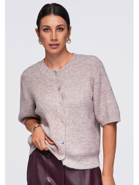 Ombre Ombre Bluzka OW-TS-E0091 Różowy Relaxed Fit