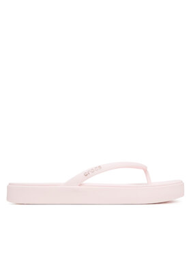 Crocs Crocs Infradito Miami Square Flatform Flip 214161 Rosa chiaro