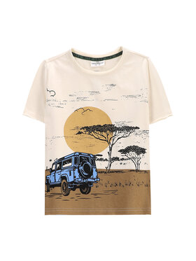 Coccodrillo Coccodrillo T-Shirt WC5143205WBK Beżowy Regular Fit
