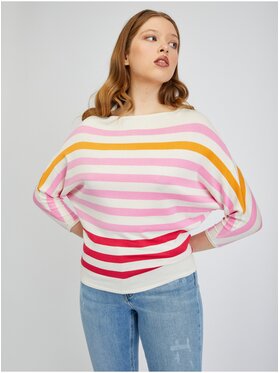 Orsay Orsay Sweter 507497242000__M Różowy Regular Fit