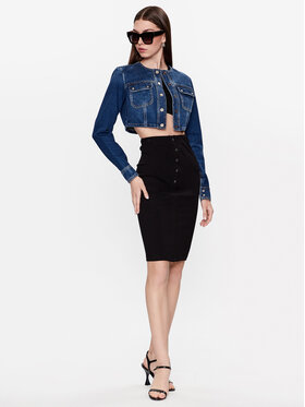 Guess Guess Jeansová bunda W3YN20 D52M1 Regular Fit