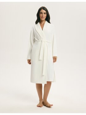 Esotiq Esotiq Szlafrok 44942 Biały Regular Fit