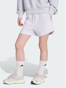 adidas adidas Szorty materiałowe 151625 Fioletowy Loose Fit