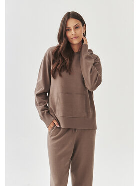 TATUUM TATUUM Sweter PHLO Brązowy Oversize