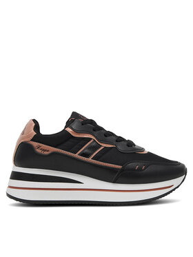 Kappa Kappa Sneakersy Logo Reely 351H2TW - A3L Černá