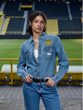 Guess Jeans Guess Jeans Koszula 182229 Niebieski Classic Fit