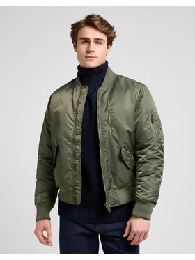 Lee Lee Kurtka bomber Bomber Zielony Regular Fit