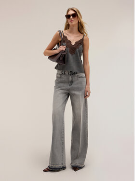 Motivi Motivi Jeansy P408Q004763N013 Szary Over Fit