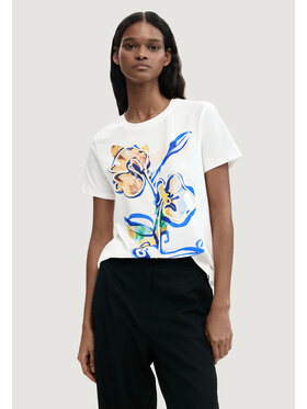 Desigual Desigual T-Shirt Zurich 26SWTK38 Weiß Regular Fit