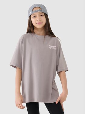 4F 4F T-Shirt 4FJRSS25TTSHF2586-83S Czarny Oversize