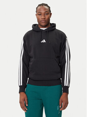 adidas adidas Bluza Essentials 3-Stripes JE6297 Czarny Regular Fit