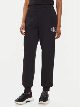Calvin Klein Jeans Calvin Klein Jeans Spodnie dresowe Monologo J20J223590 Czarny Relaxed Fit