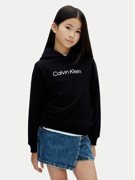 Calvin Klein Jeans Calvin Klein Jeans Majica dugih rukava Inst Logo LV1CKSJB38 Crna Regular Fit