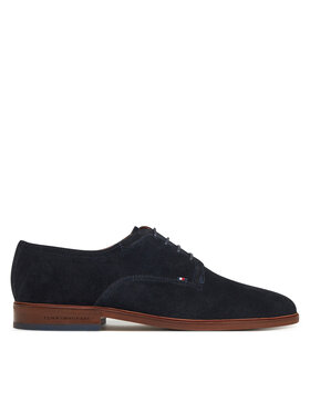 Tommy Hilfiger Tommy Hilfiger Pantofi Hilfiger Thunit Suede Shoe FM0FM05377 Bleumarin