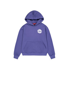 Alpha Industries Alpha Industries Bluza Logo Back Print Hoodie Women Fioletowy Loose Fit