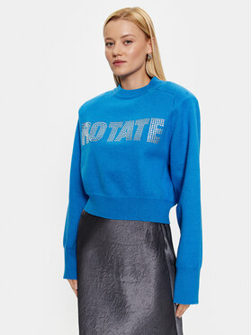 ROTATE ROTATE Megztinis Firm Rhinestone 1001152817 Mėlyna Regular Fit