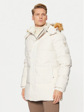 Guess Guess Пухено яке M4BL53 WG7X2 Екрю Regular Fit