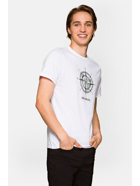 Lancerto Lancerto T-Shirt Elliott TS073221000022 Biały Regular Fit