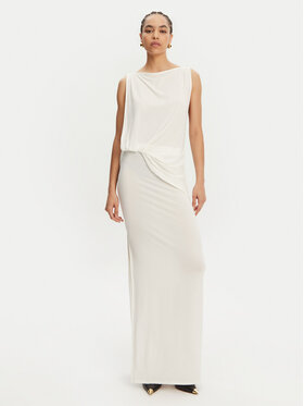 JACQUEMUS JACQUEMUS Õhtune kleit La Robe Peplo Longue 25E251DR2302381 100 Valge Regular Fit