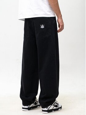Jigga Wear Jigga Wear Jeansy Szerokie luźne streetwear Szerokie luźne streetwear 129221 Czarny Baggy Fit