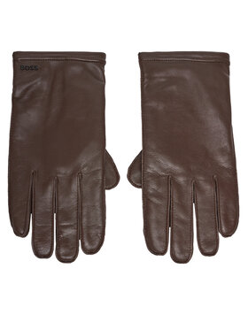 BOSS Boss Чоловічі рукавички Kranton 50526680 Коричневий