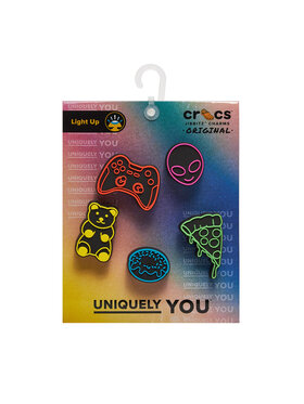 Crocs Crocs Accesorii pentru pantofi Jibbitz Led Dude Bro 5 Pack 10012944 Colorat