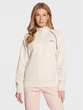 Guess Guess Bluza Signature V3GQ00 KBO62 Różowy Regular Fit