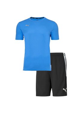 Puma Puma Komplet koszula i szorty materiałowe 27366 Czarny Comfort Fit